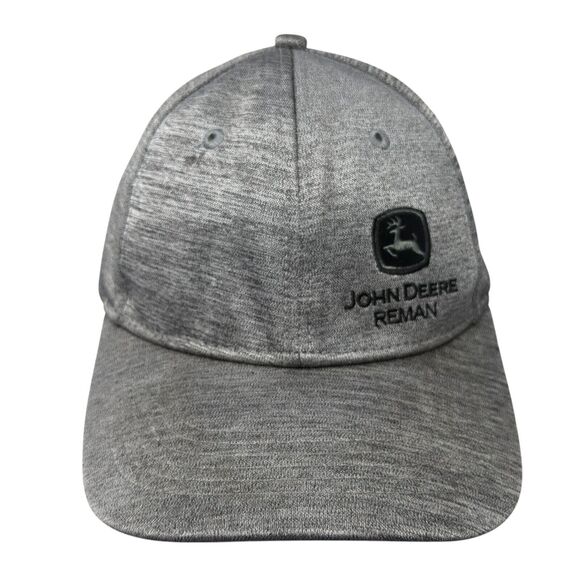 John Deere Reman 2018 Slideback Hat Gray One Size Adjustable 6 Panel - Picture 1 of 8